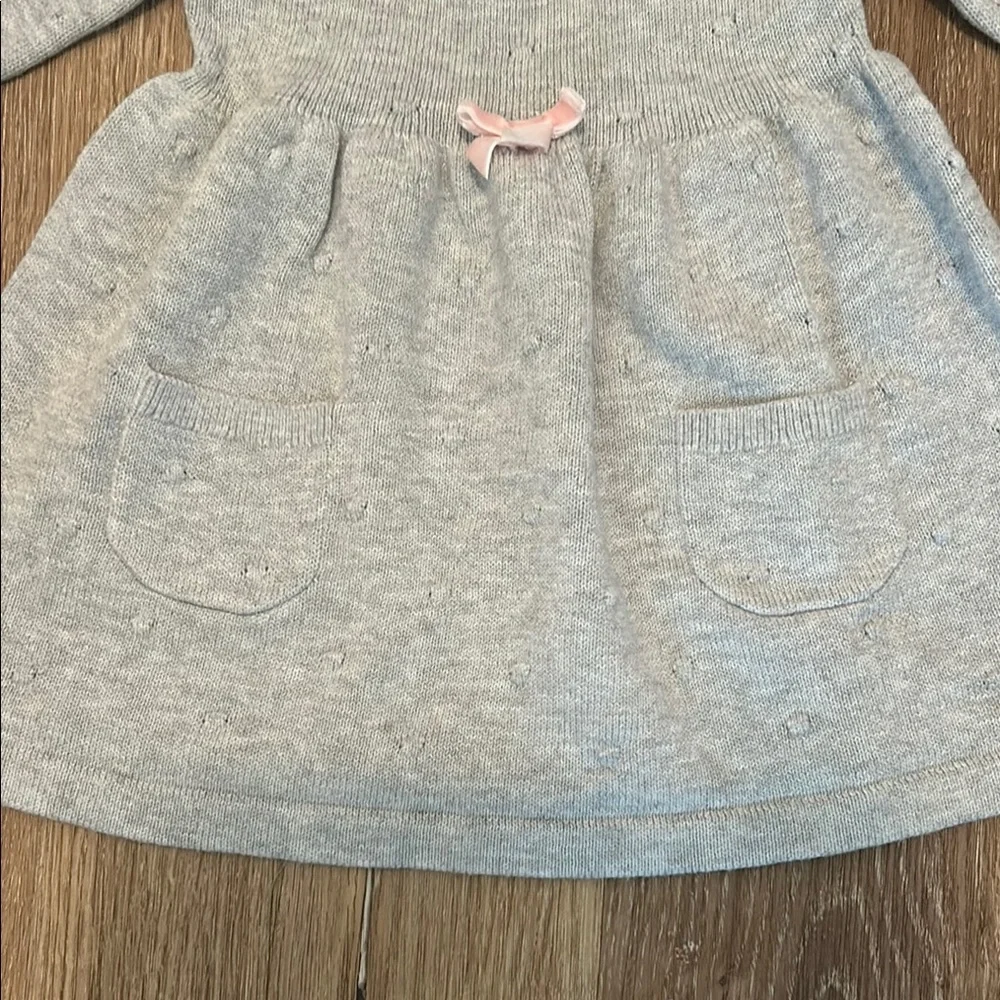 Carter's Gray Long Sleeve Sundress